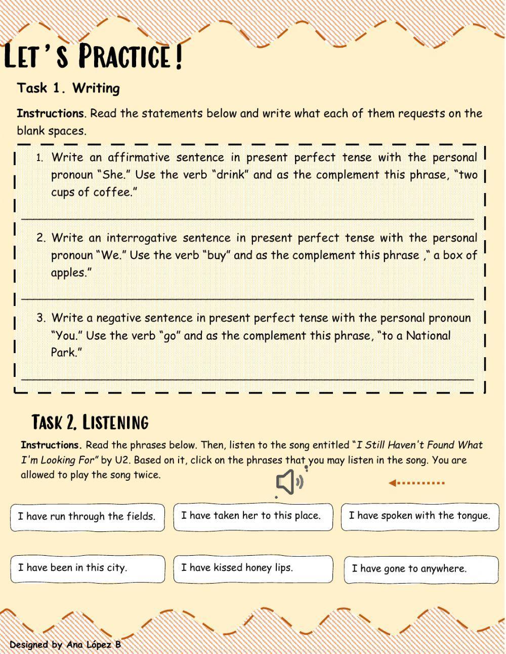 Present Perfect Tense
