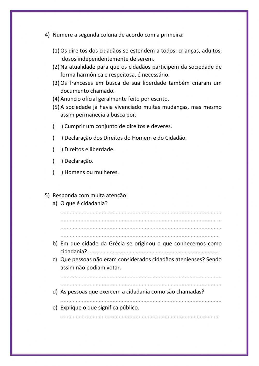 Avaliação de Historia 