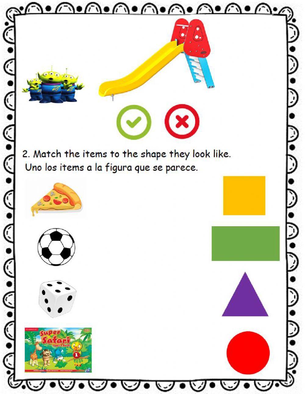 Pre-K park and shapes review