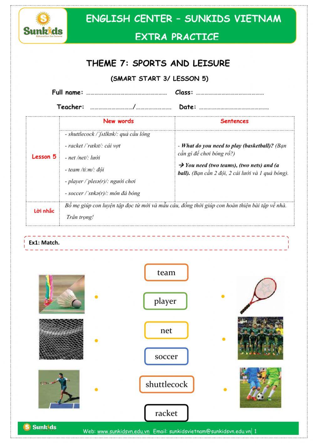 LESSON 5 online exercise for | Live Worksheets