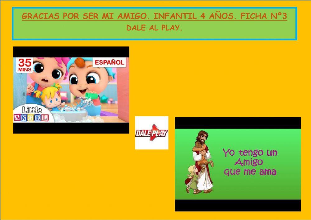 Gracias por ser mi amigo.Infantil 4 años. Ceip Profesor Tierno Galván Utrera