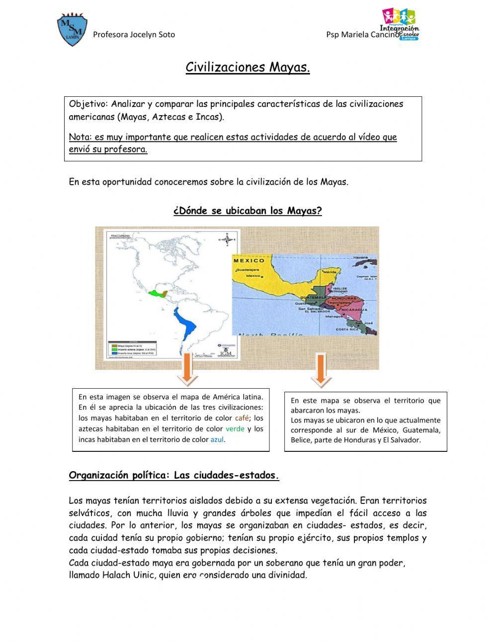 Civilizaciones mayas