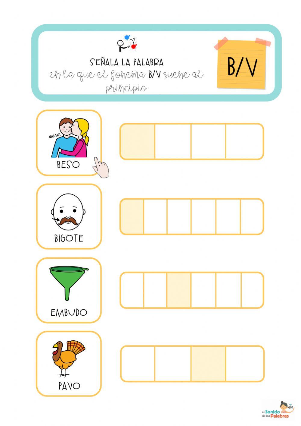 FONEMA B-V - Conciencia Fonémica