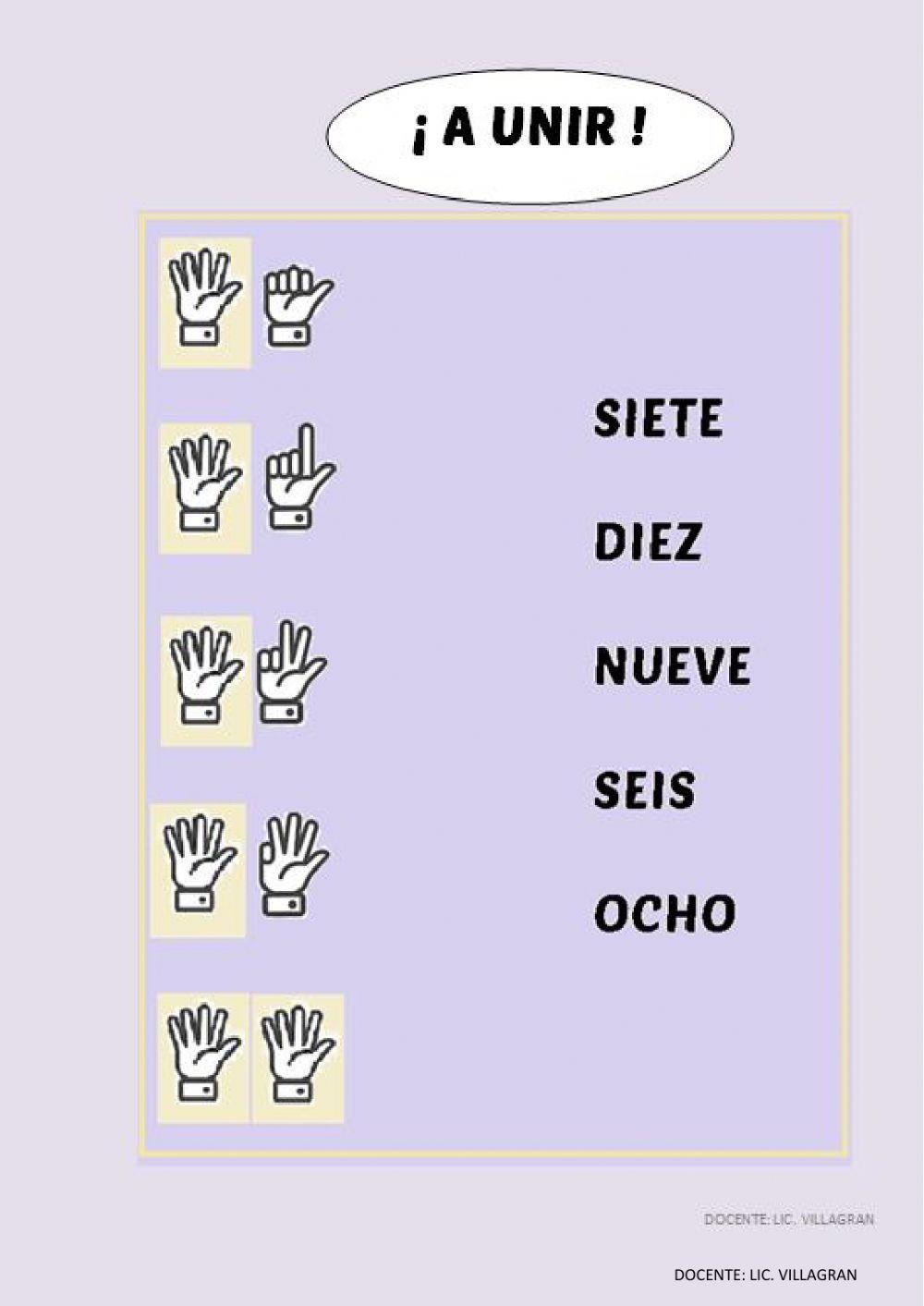 Matemática del 1 al 10