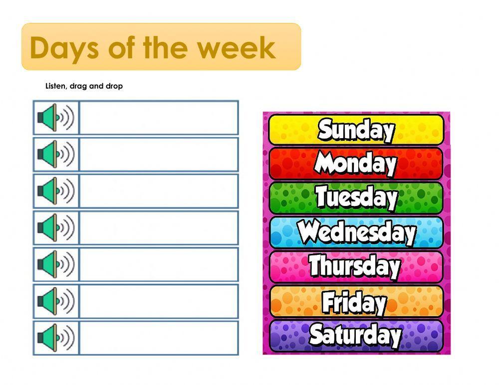 days-of-the-week-online-exercise-for-i-live-worksheets