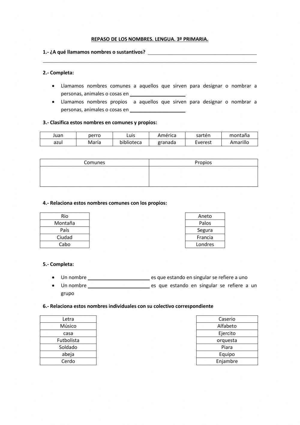 Repason -los nombres-