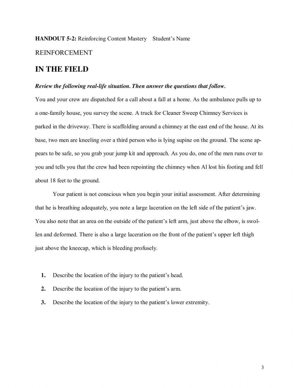 EMT Chapter 4 Medical Terminology