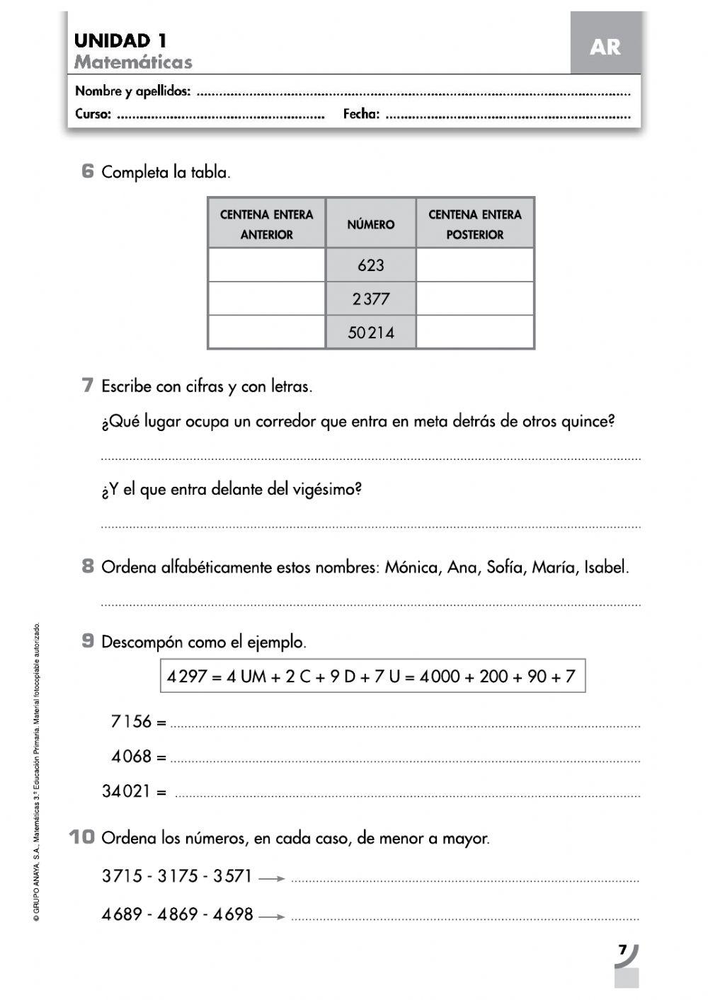 Repaso 3º