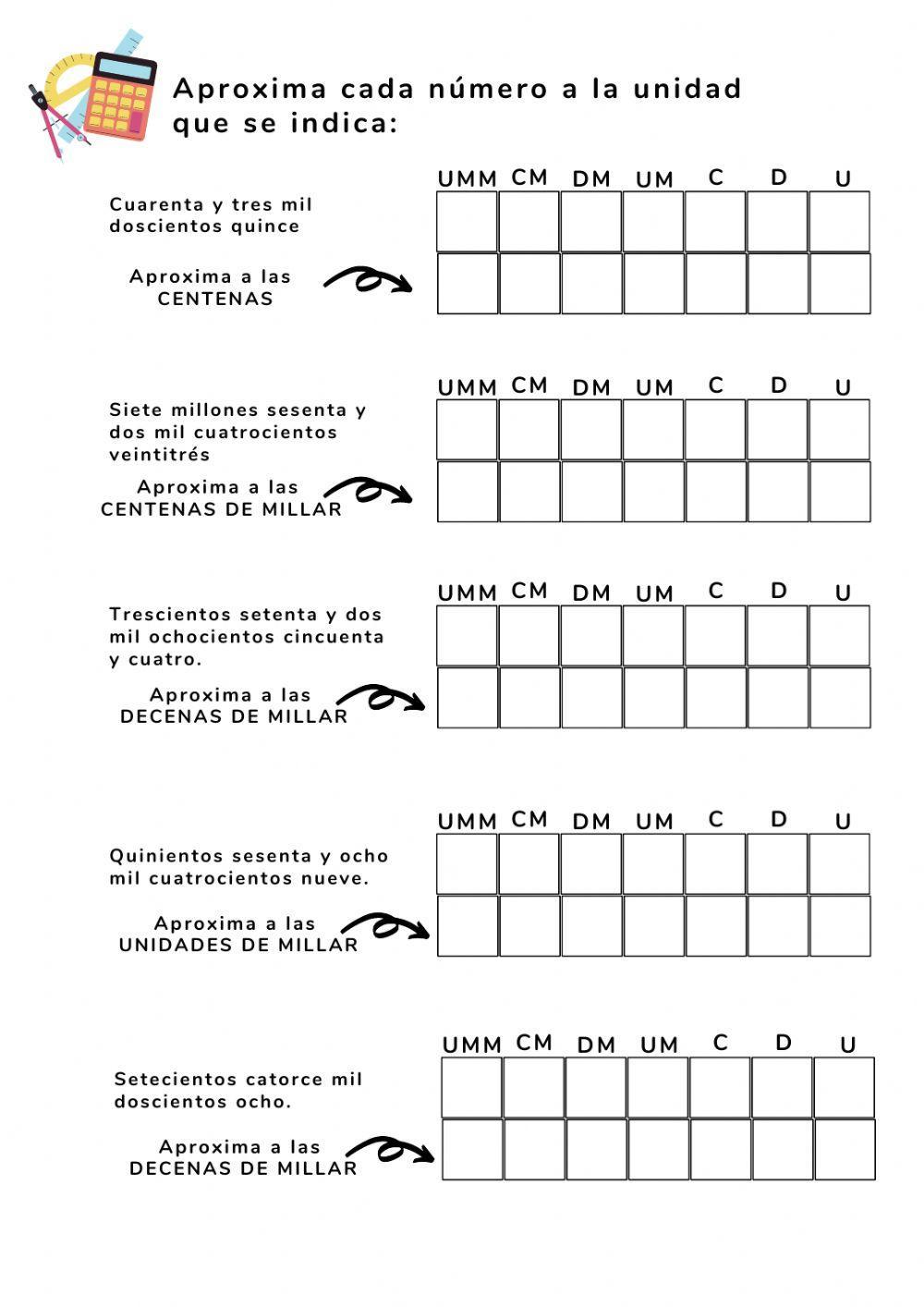 Aproximación de un número natural