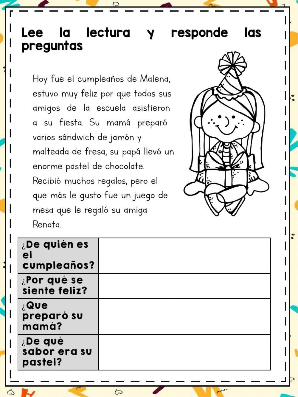 Lecturas comprension