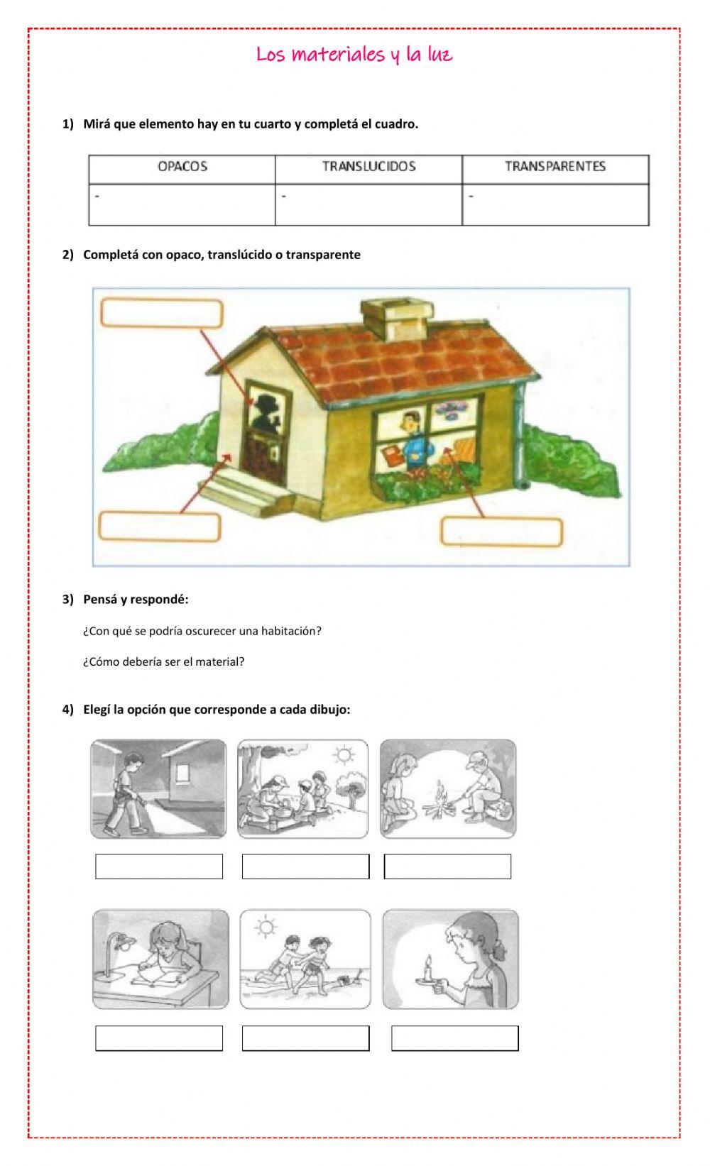 Los materiales y la luz