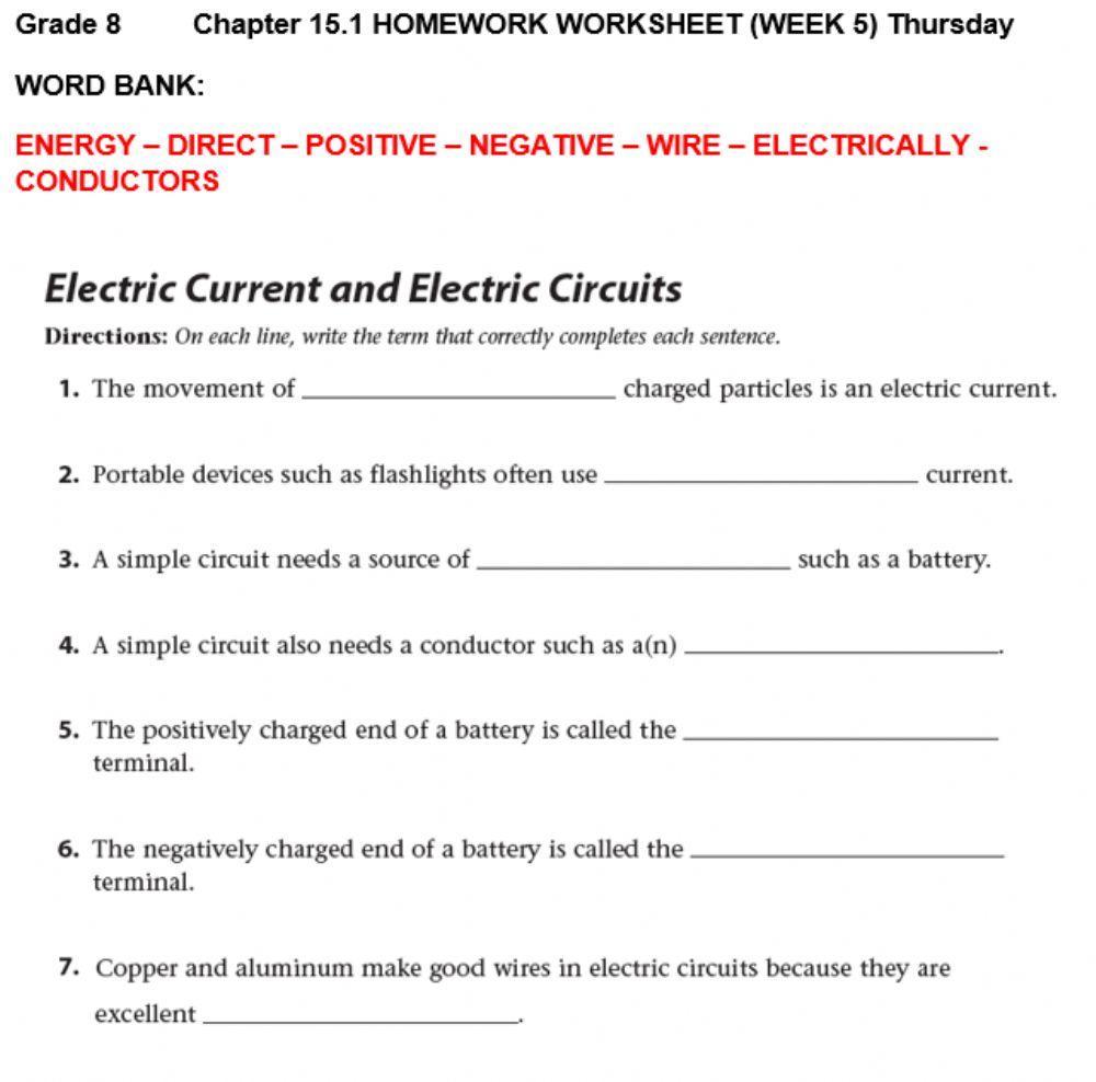 Electric current