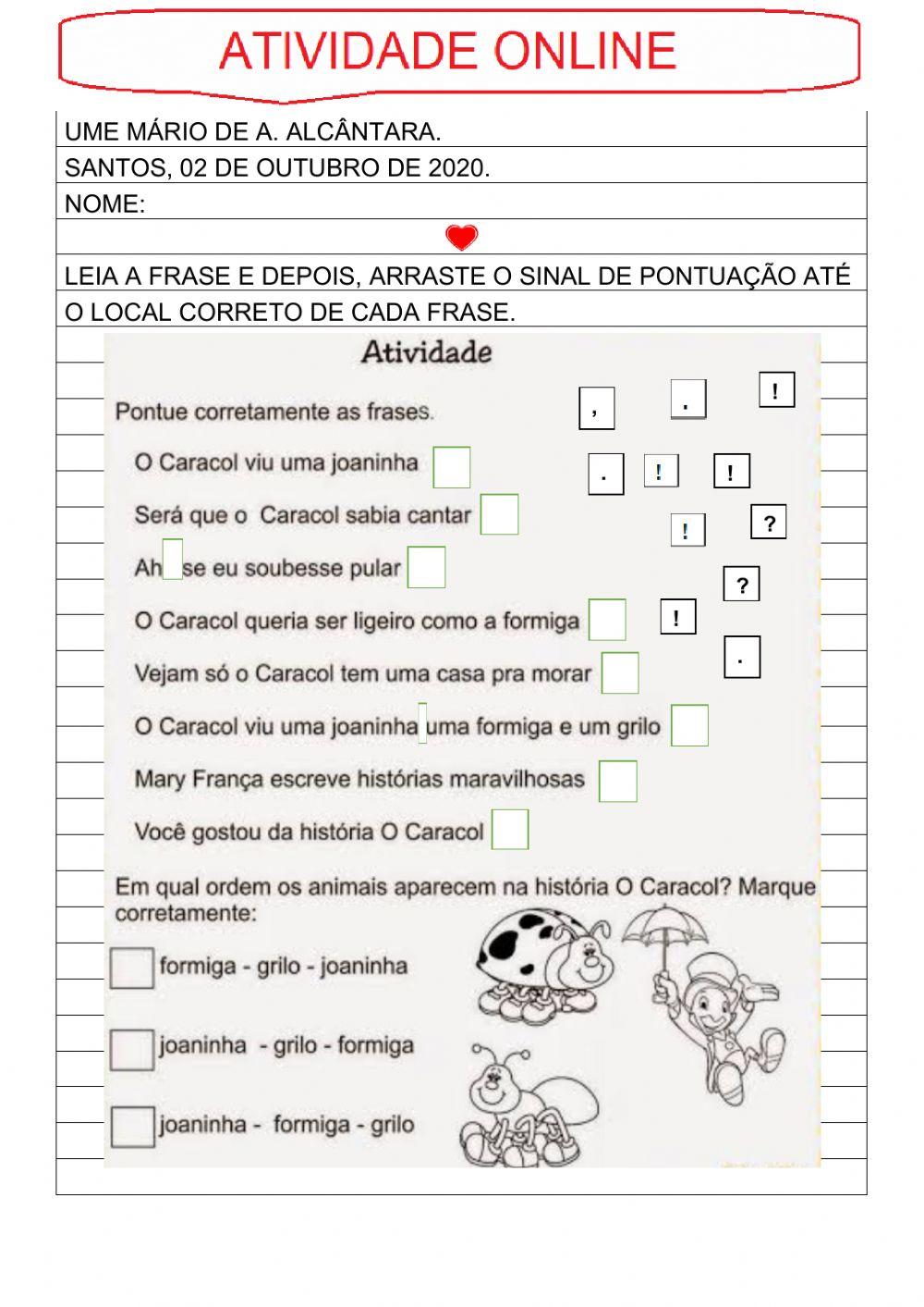 Sinais de pontuação