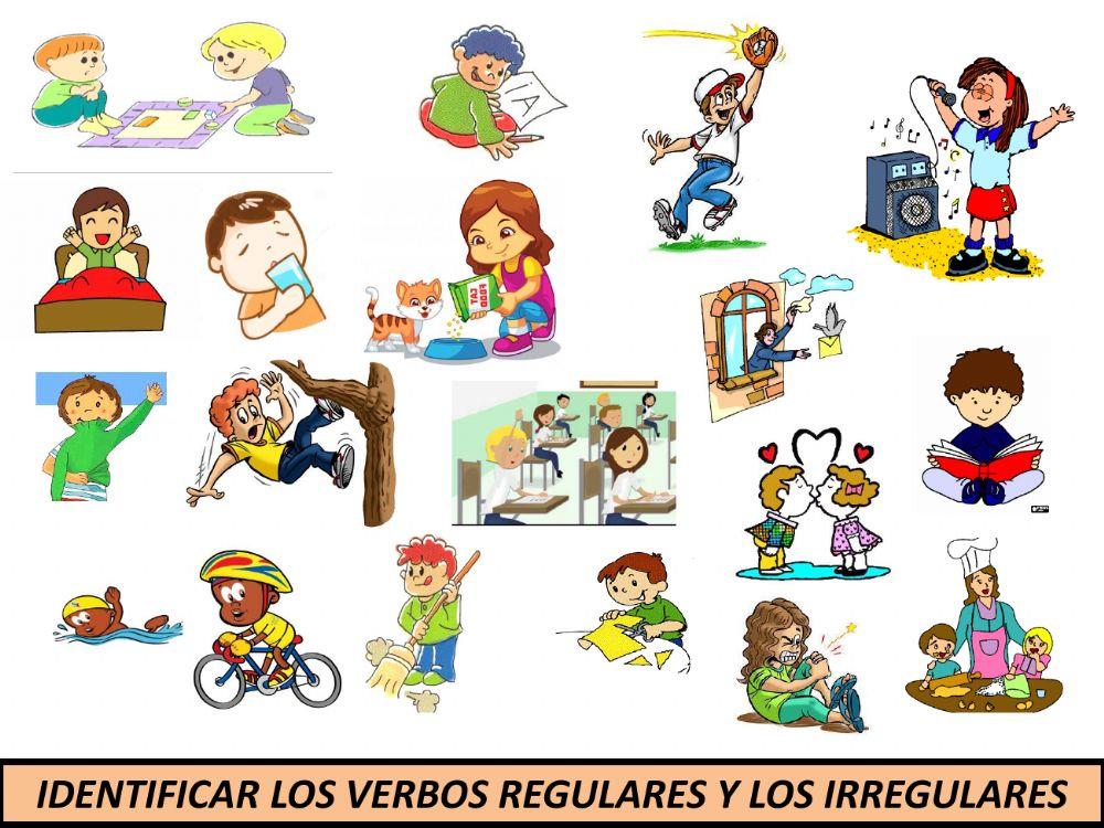 Verbos regulares e iregulares