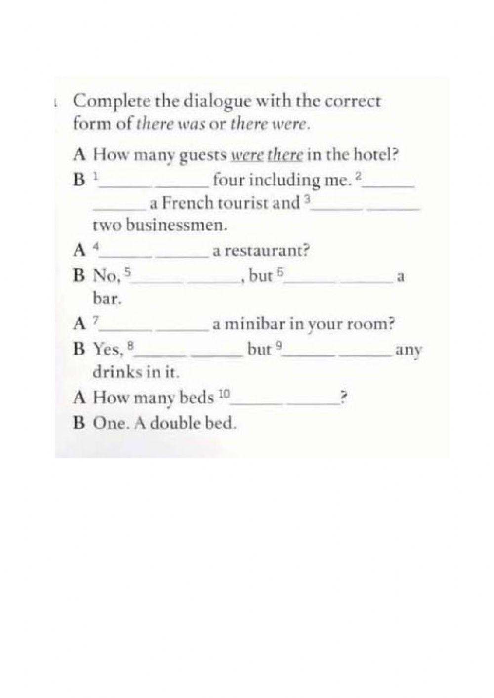 There was - There were