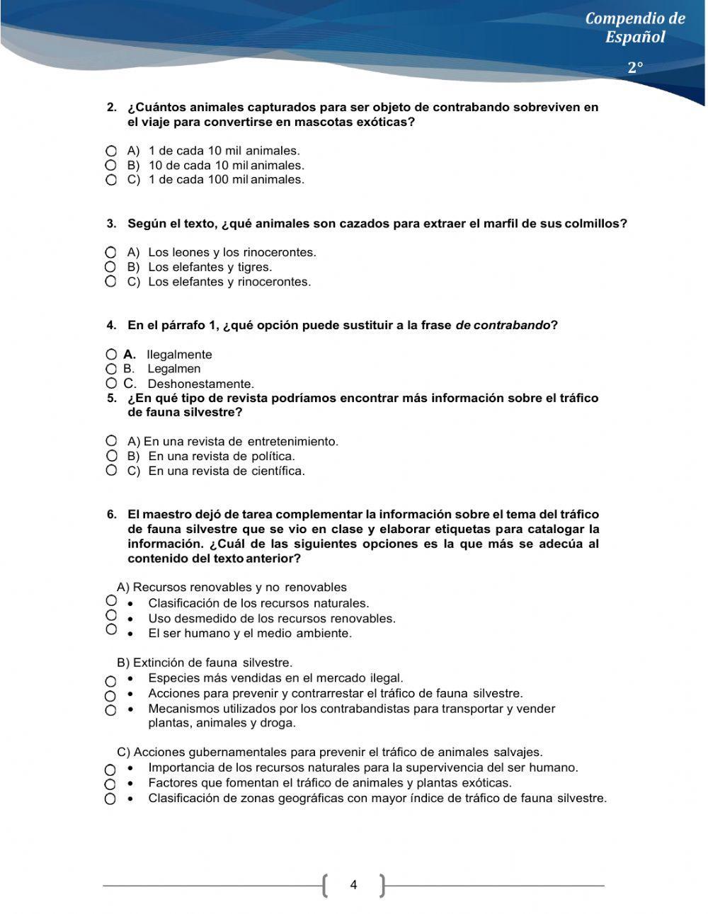 Comprensión lectora Comprensión lectora