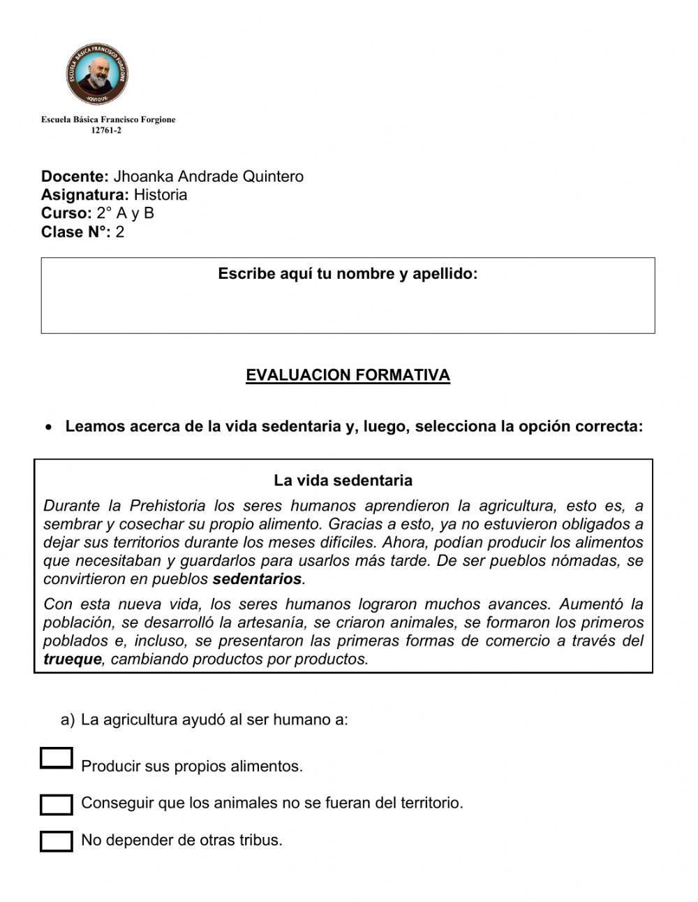 Conocer el modo de vida sedentario de los pueblos originarios