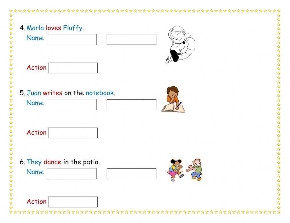 Identifying Nouns and verbs