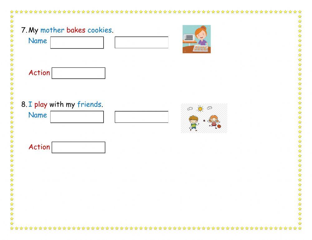 Identifying Nouns and verbs