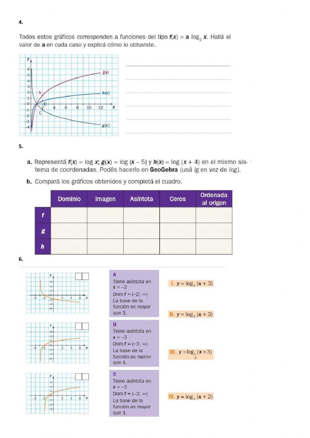 Función  Logarítmica