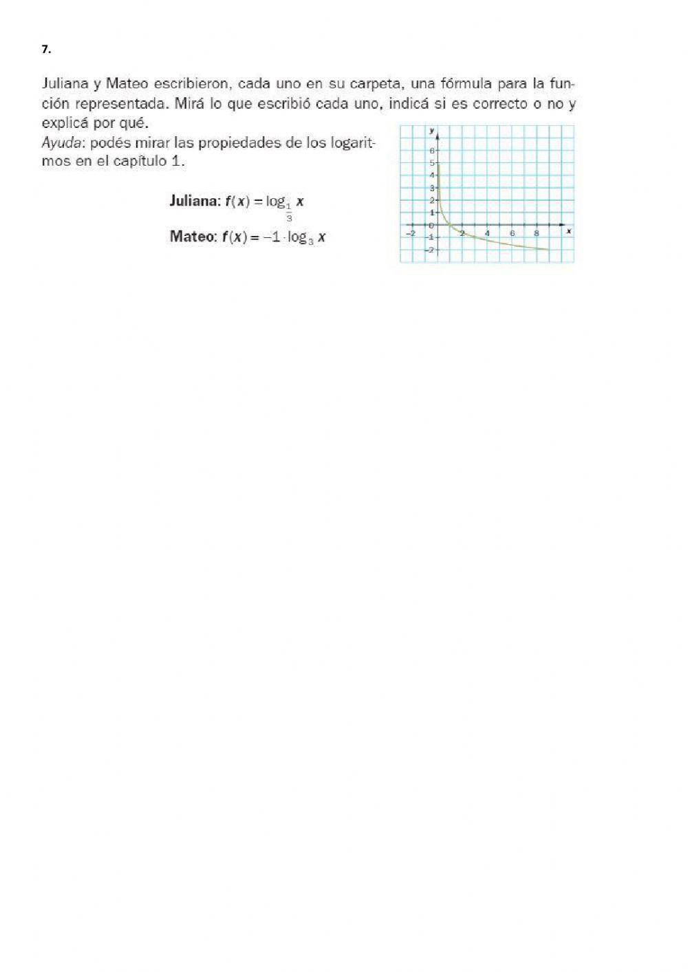 Función  Logarítmica