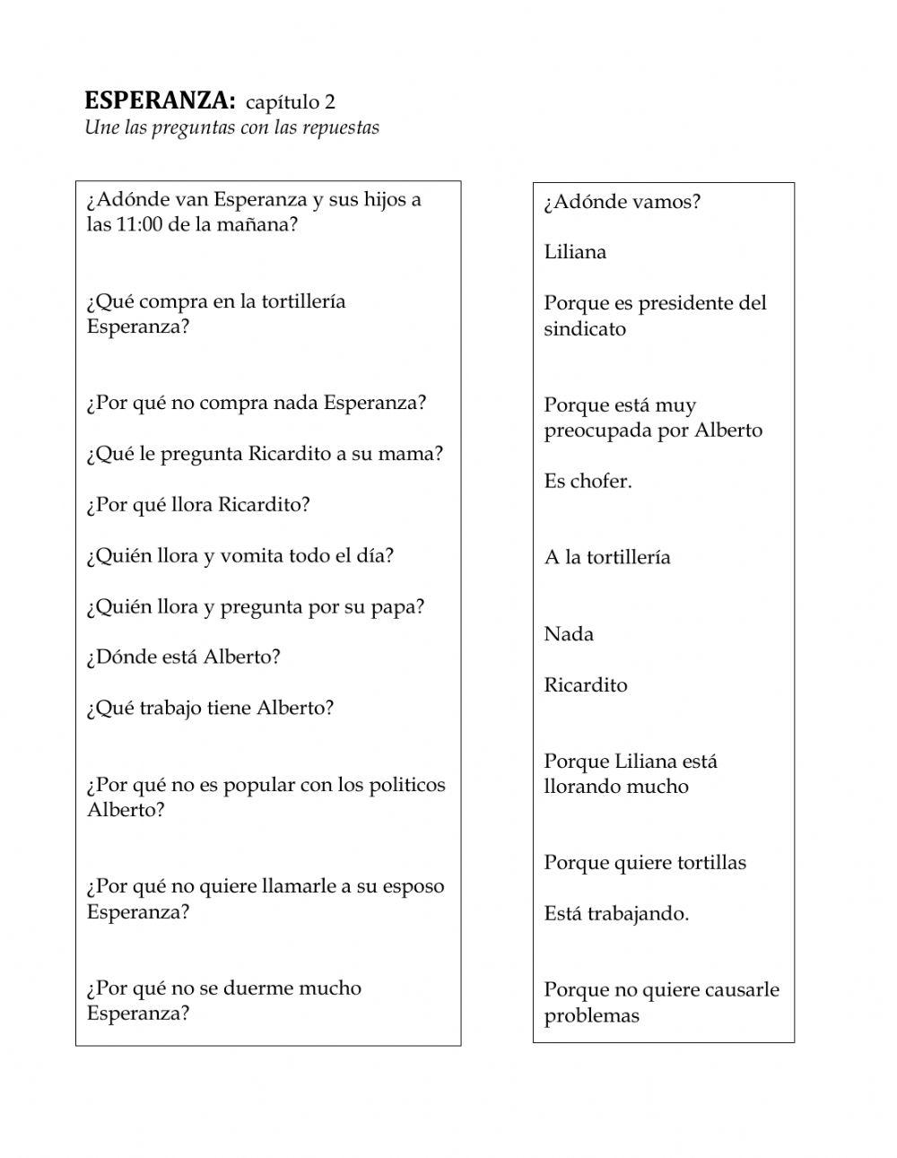 ESPERANZA:  capítulo 2