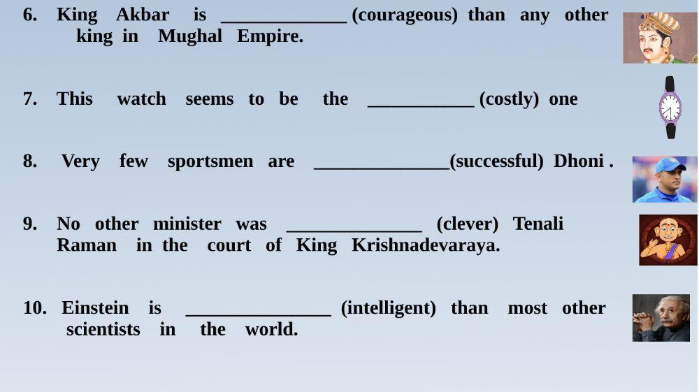 Degrees   of   comparison