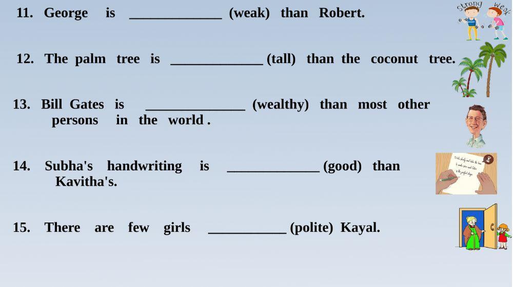 Degrees   of   comparison