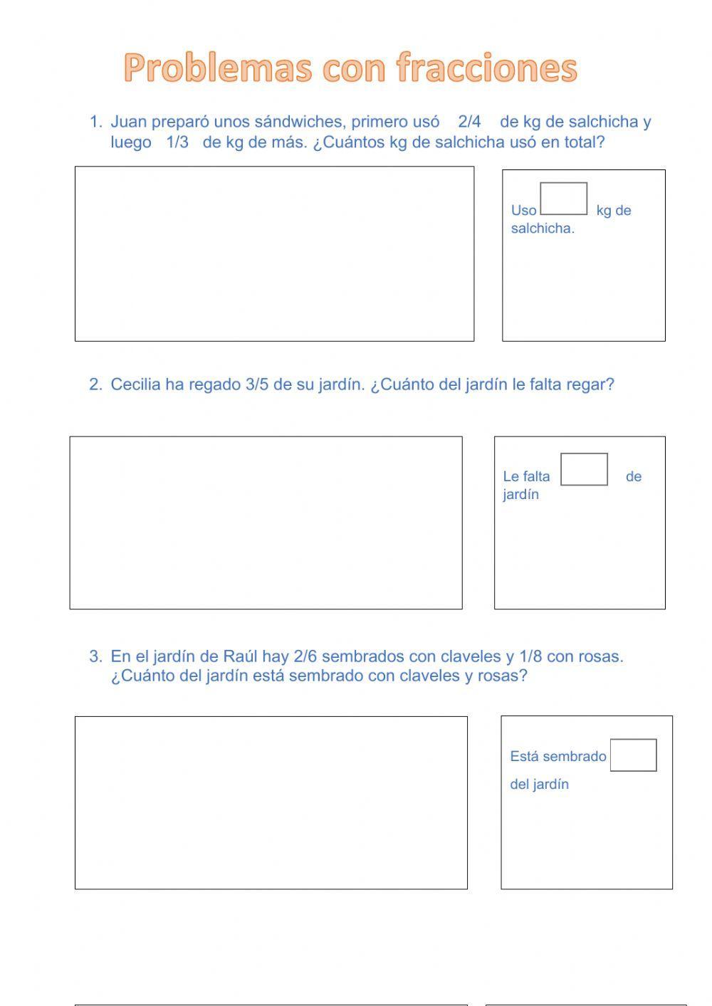 Problema con fracciones