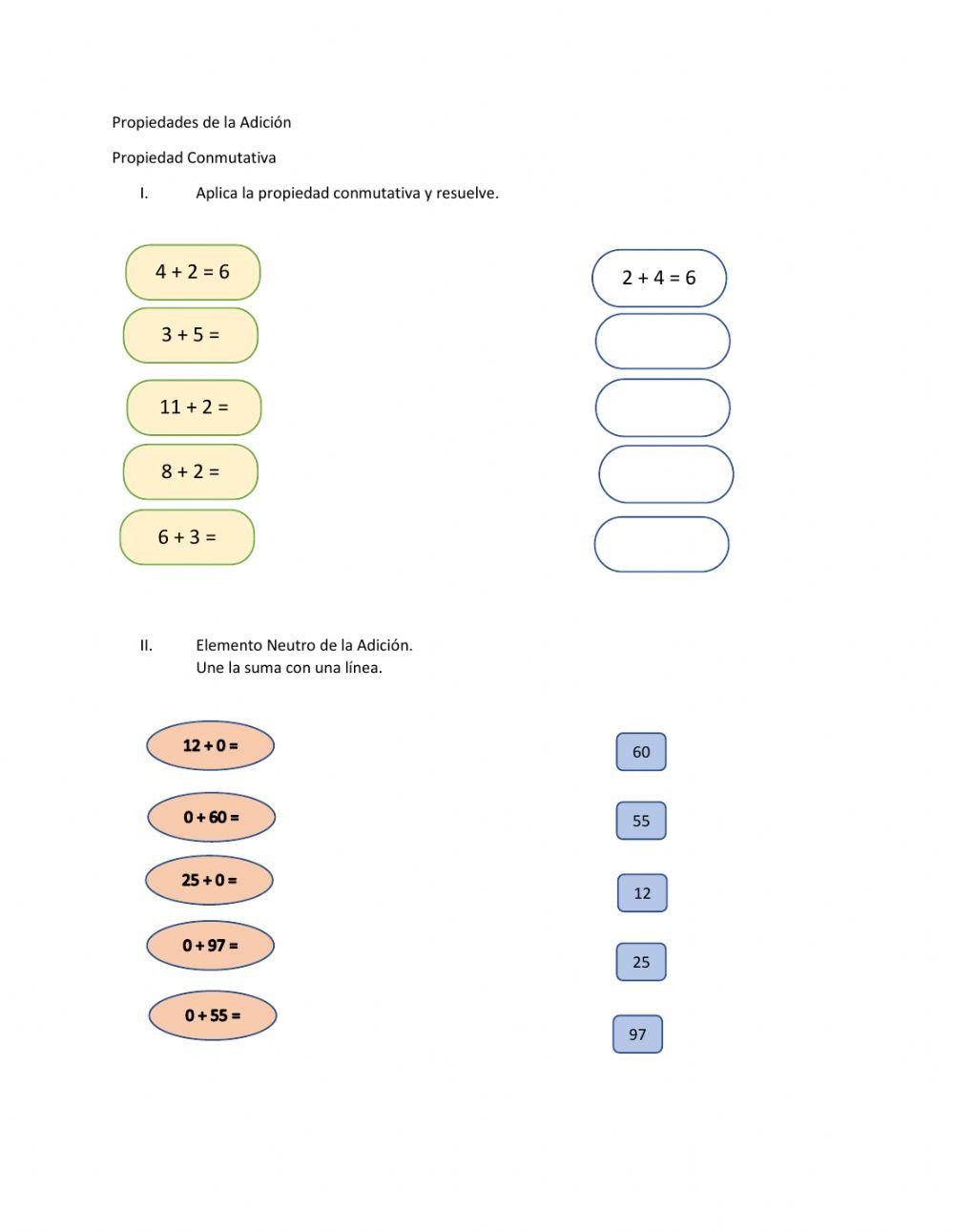 Propiedades de la Adición