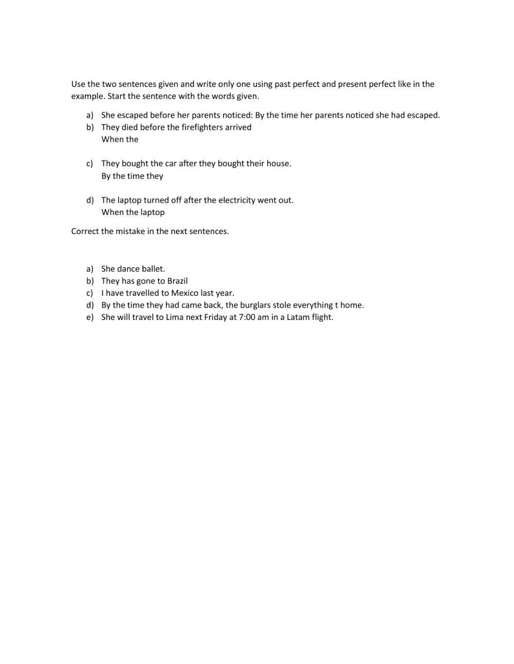 irregular practice and past