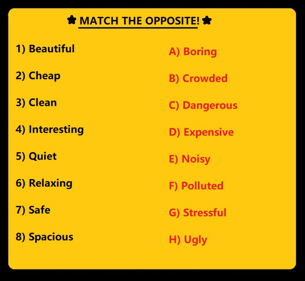 Match the Opposite