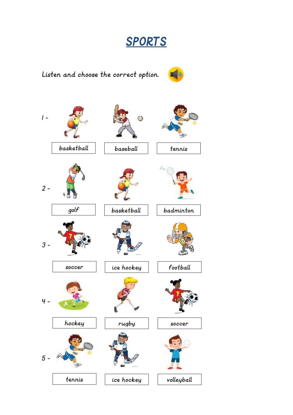 Listening Comprehension -  Sports