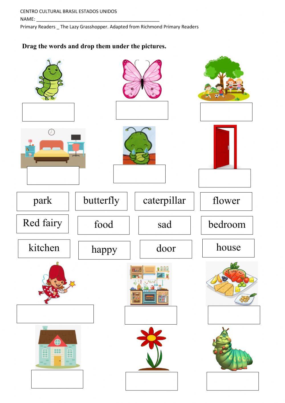 Callum Caterpillar Vocabulary