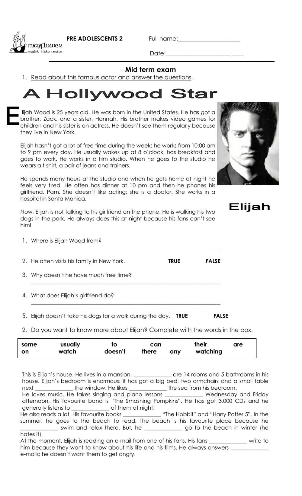 Pre Adol 2 (ex Pre 1) - Mid Exam