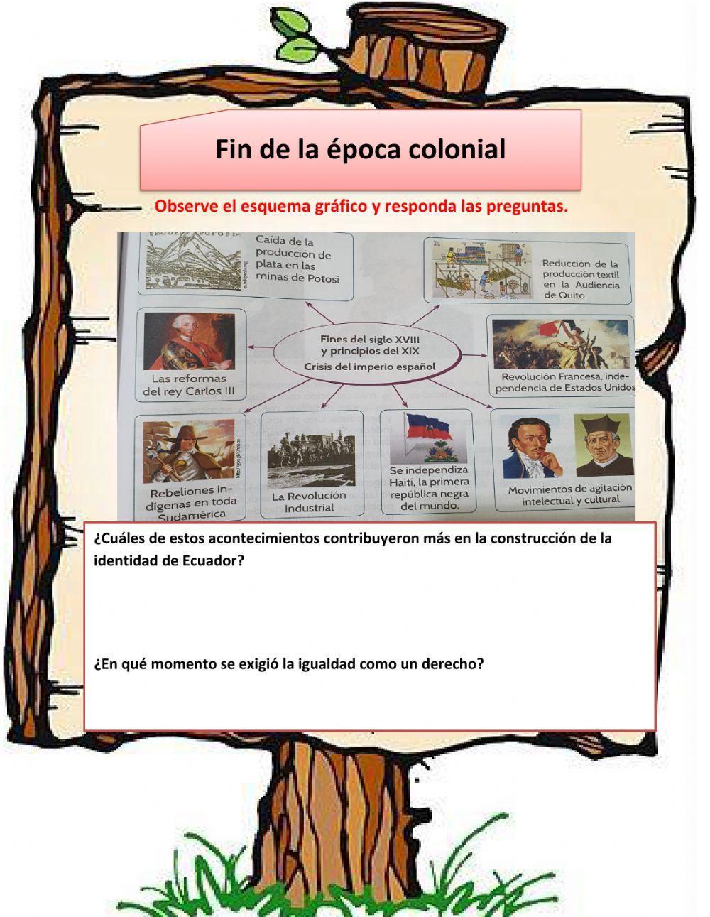 Fin de la época colonial