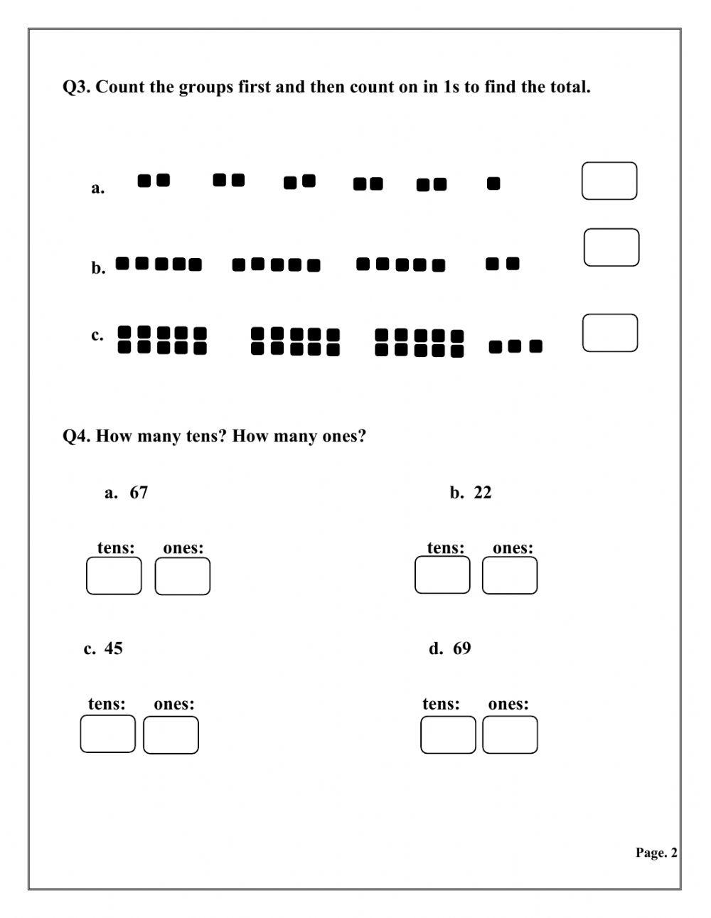 Unit 2 ls. 1--2- 3 worksheet | Live Worksheets