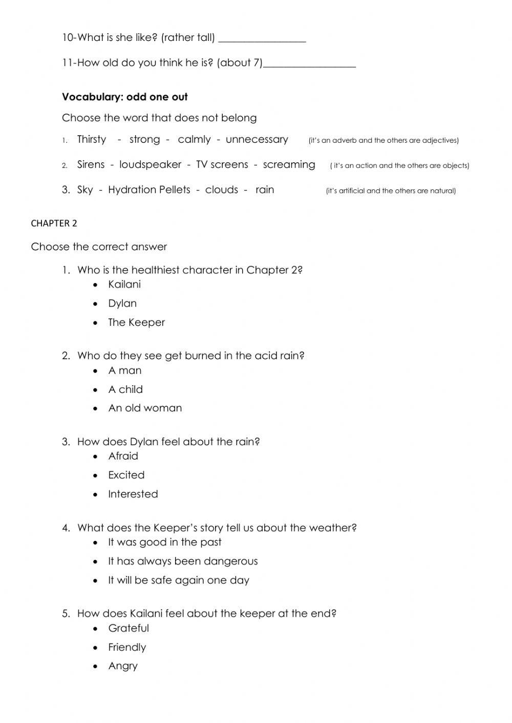 Reading Comprehension