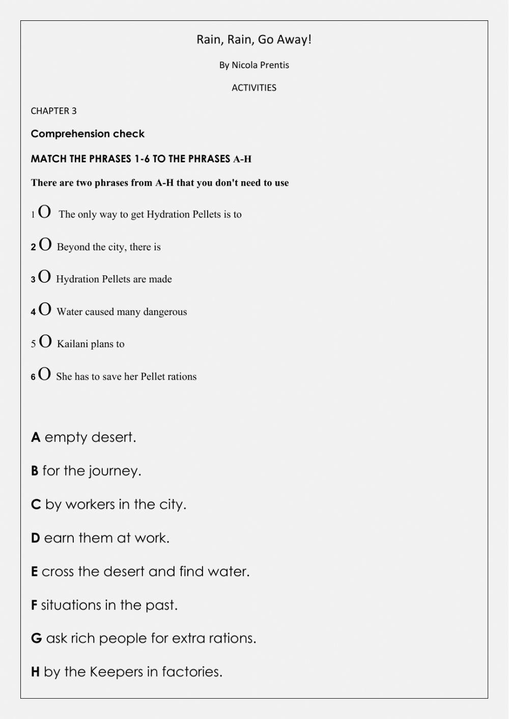 Rain rain go away -Chapter 3