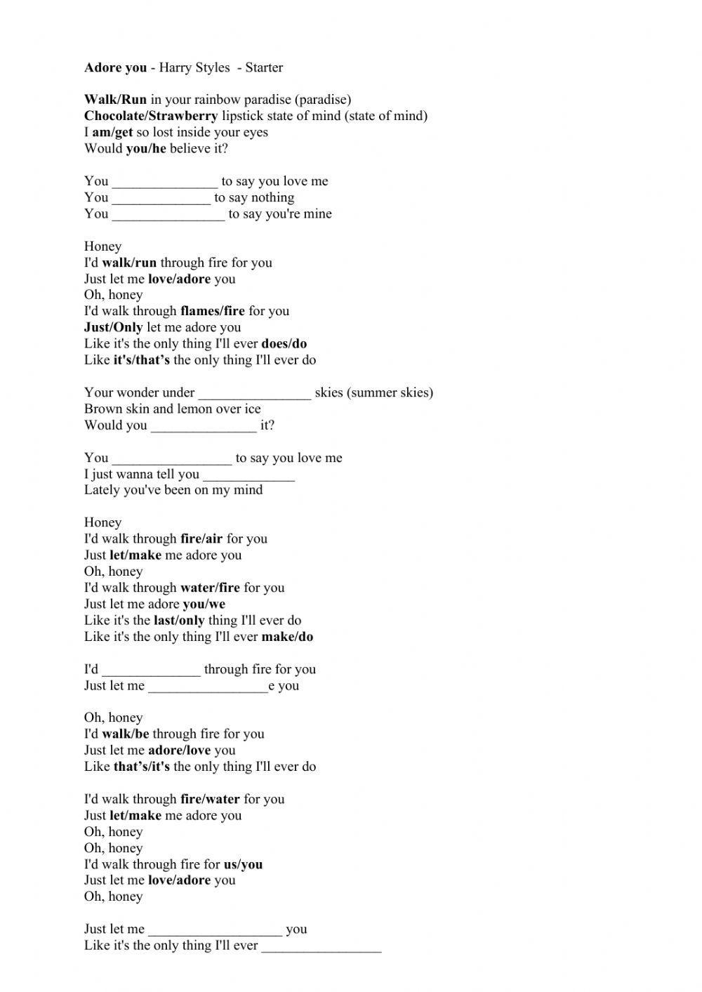 Conner - adore you harry styles [Sped Up] MP3 Download & Lyrics