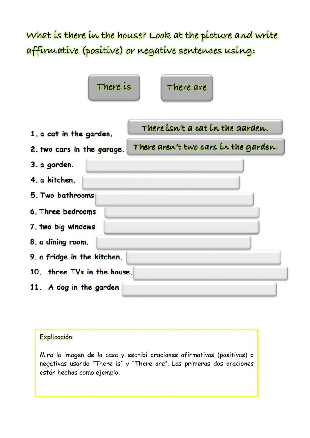 Rooms in a House - There is-are