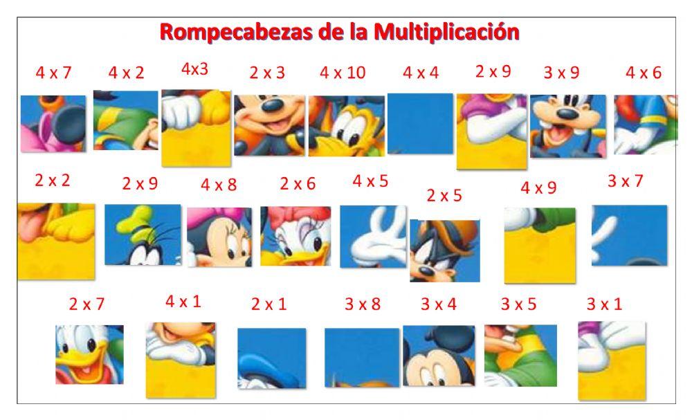 MULTIPLICACIÓN 2,3,4