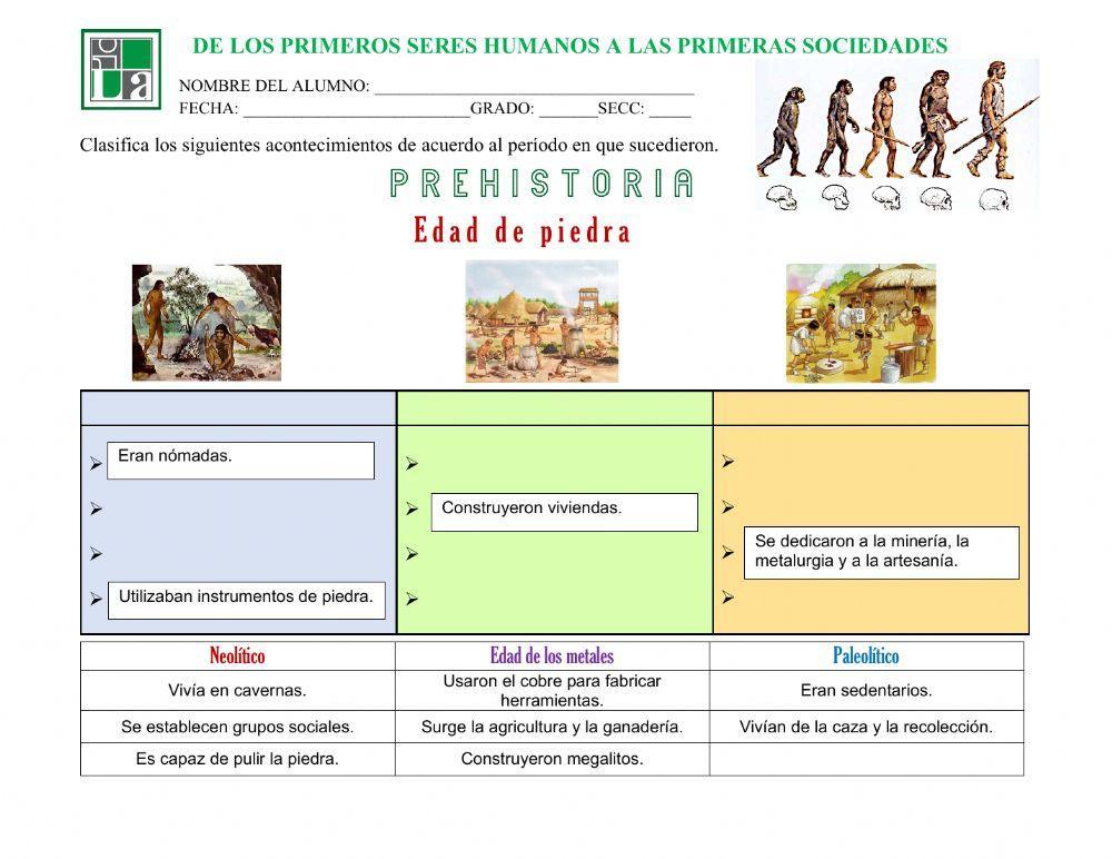 De los primeros seres humanos alas priméis sociedades.