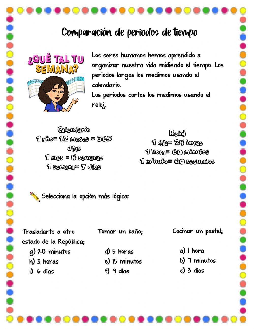 Comparación  de periodos de tiempo
