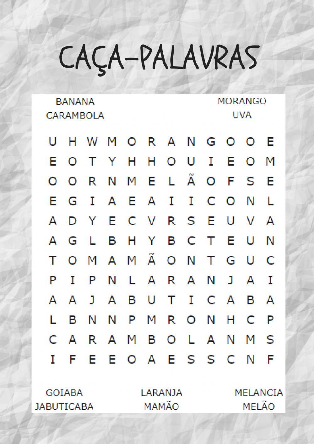 Caça palavras