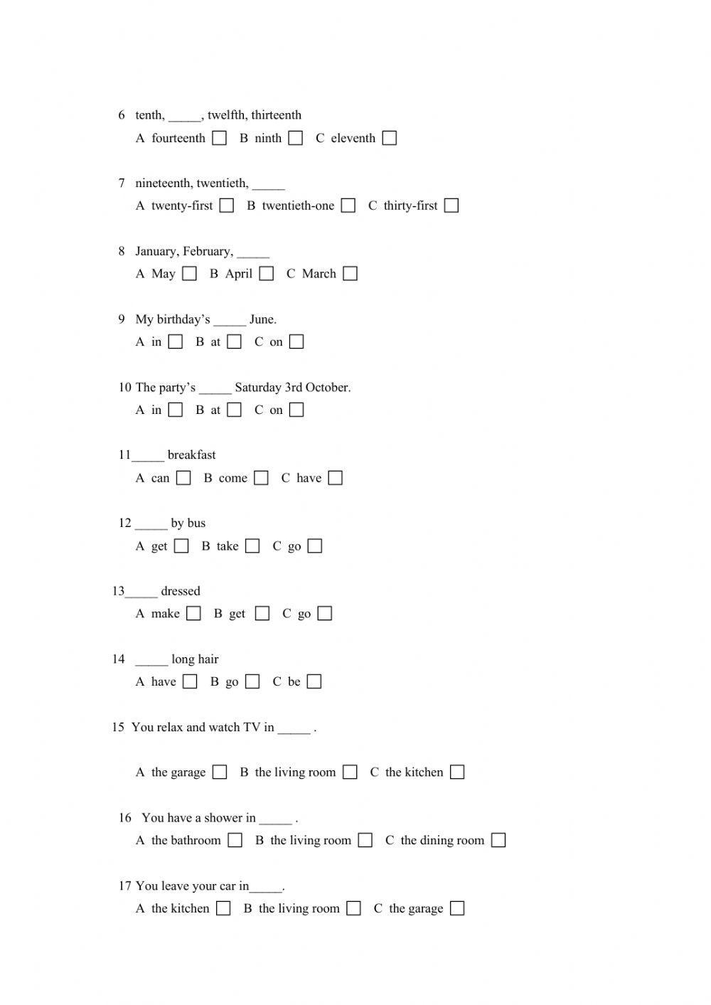English file elementary units 5-8