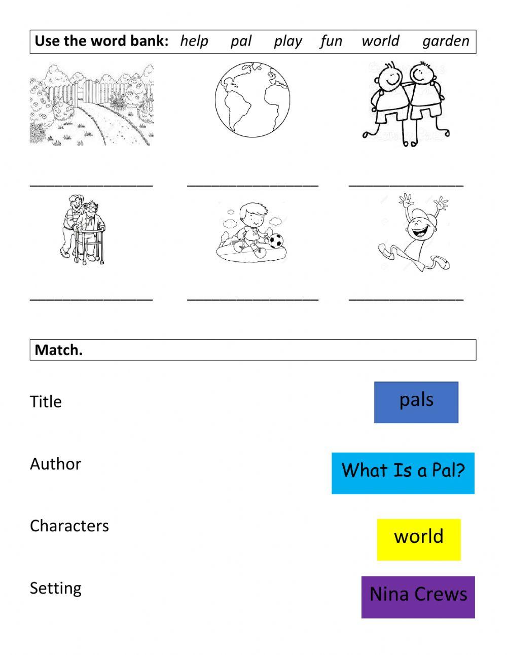 What is a Pal? key words and literary elelments
