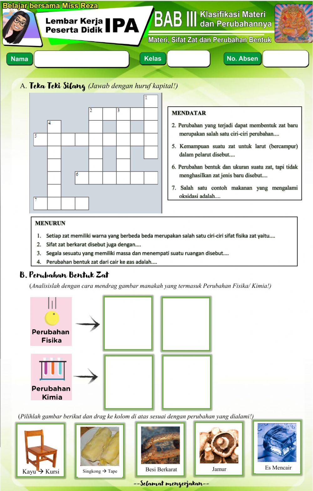 Klasifikasi Materi dan Perubahannya