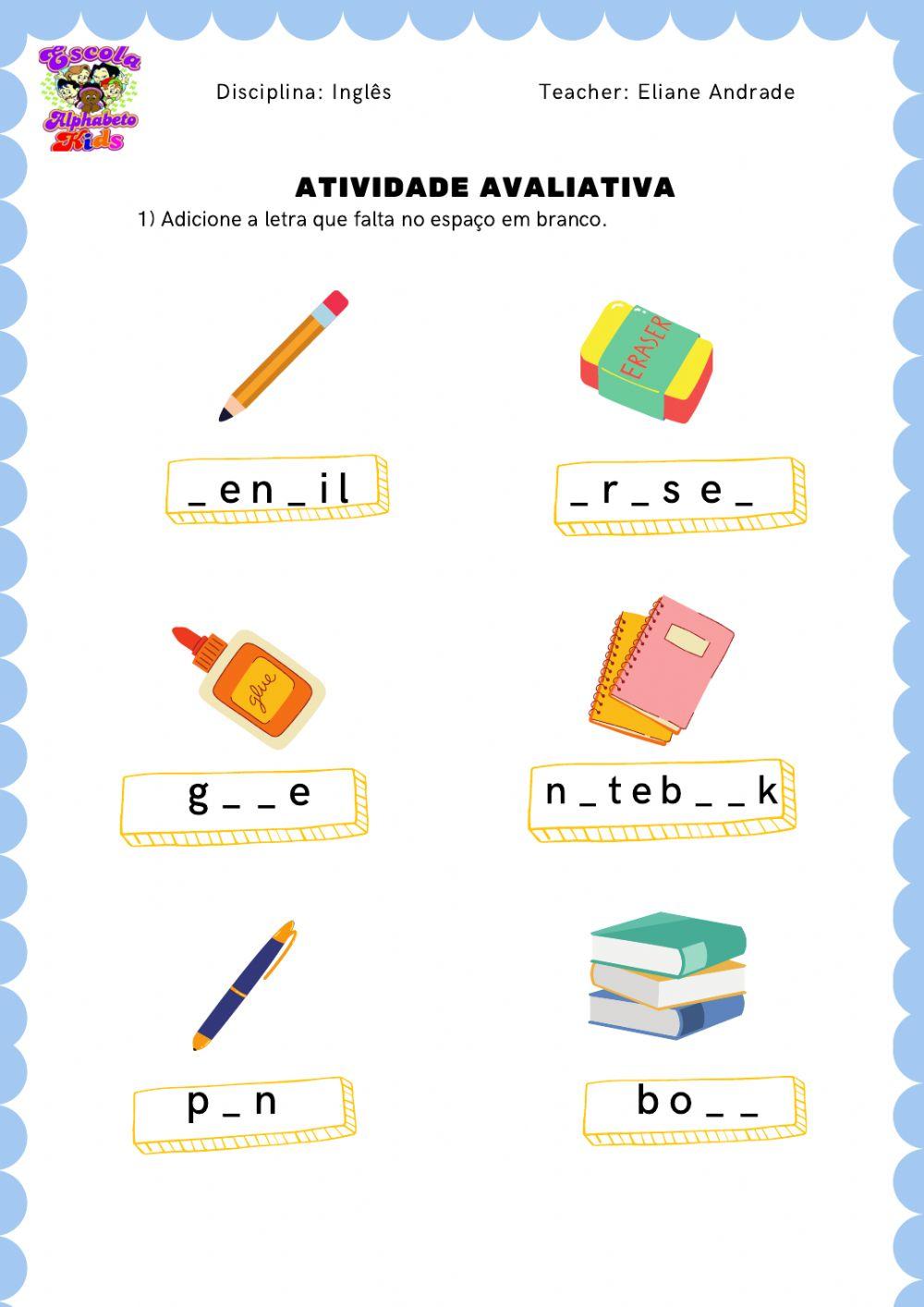 Toys e objects school
