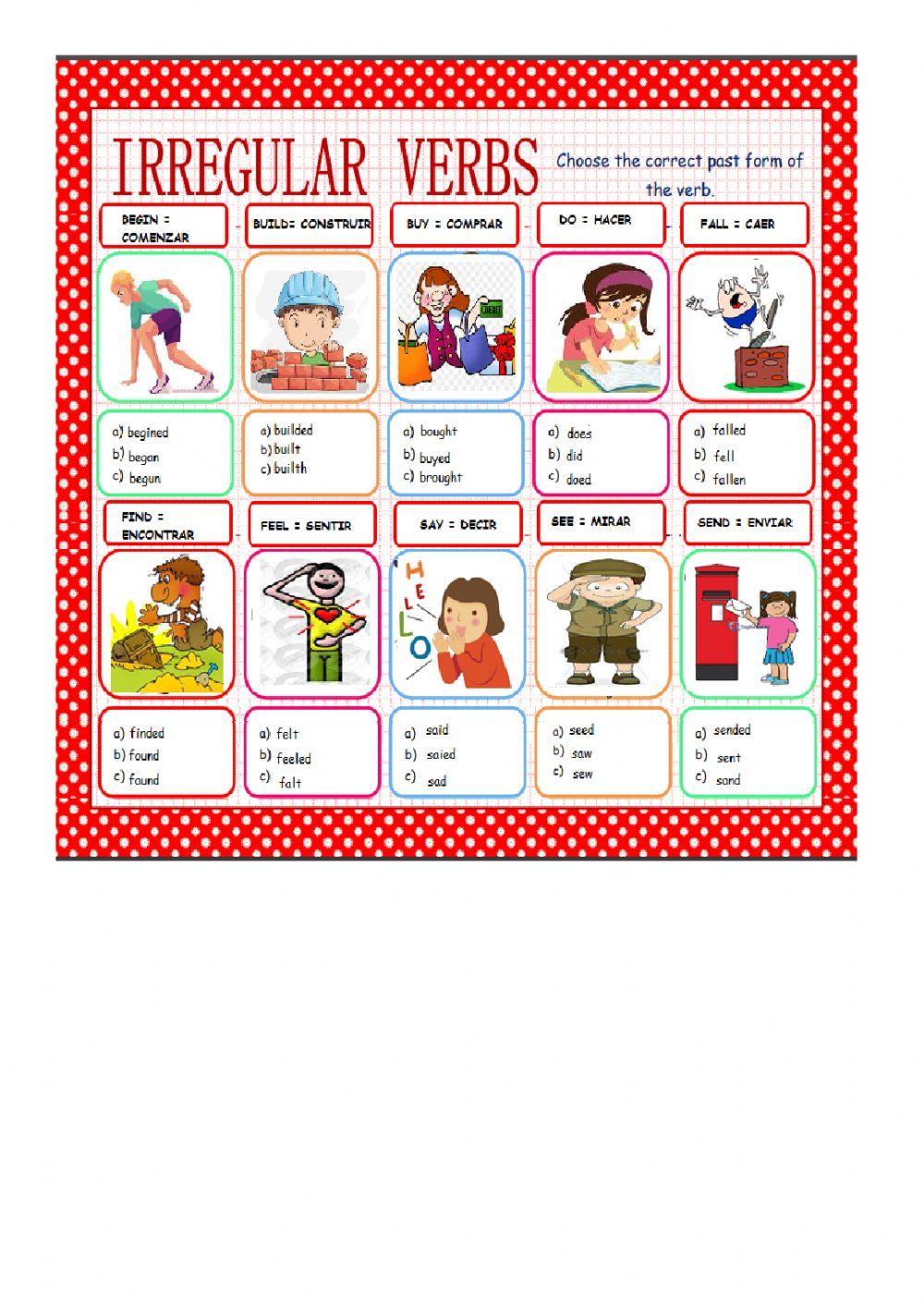 Let's learn the verbs